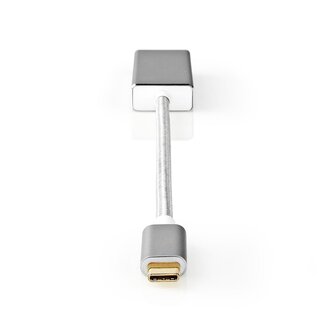 Nedis Nedis Premium USB-C naar Mini DisplayPort adapter met DP Alt Mode (4K 60 Hz) / aluminium - 0,20 meter