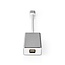 Nedis Premium USB-C naar Mini DisplayPort adapter met DP Alt Mode (4K 60 Hz) / aluminium - 0,20 meter