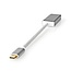 Nedis Premium USB-C naar Mini DisplayPort adapter met DP Alt Mode (4K 60 Hz) / aluminium - 0,20 meter
