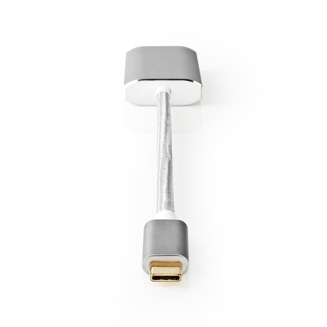 Nedis Premium USB-C naar Mini DisplayPort en USB-C PD adapter met DP Alt Mode (4K 60 Hz) / aluminium - 0,20 meter