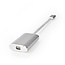 Nedis Premium USB-C naar Mini DisplayPort en USB-C PD adapter met DP Alt Mode (4K 60 Hz) / aluminium - 0,20 meter