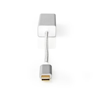 Nedis Nedis Premium USB-C naar RJ45 Gigabit Ethernet LAN adapter - USB3.0 - CAT6 / aluminium - 0,20 meter