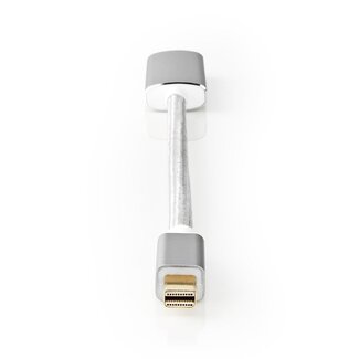 Nedis Nedis Premium Mini DisplayPort 1.2 naar HDMI 2.0 adapter (4K 60 Hz) / aluminium - 0,20 meter