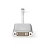 Nedis Premium Mini DisplayPort 1.2 naar DVI adapter (1920 x 1200) / aluminium - 0,20 meter