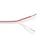 Luidspreker kabel (CCA) - 2x 0,50mm² / wit - 100 meter