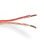 Luidspreker kabel (CU koper) - 2x 6,00mm² / transparant - 100 meter
