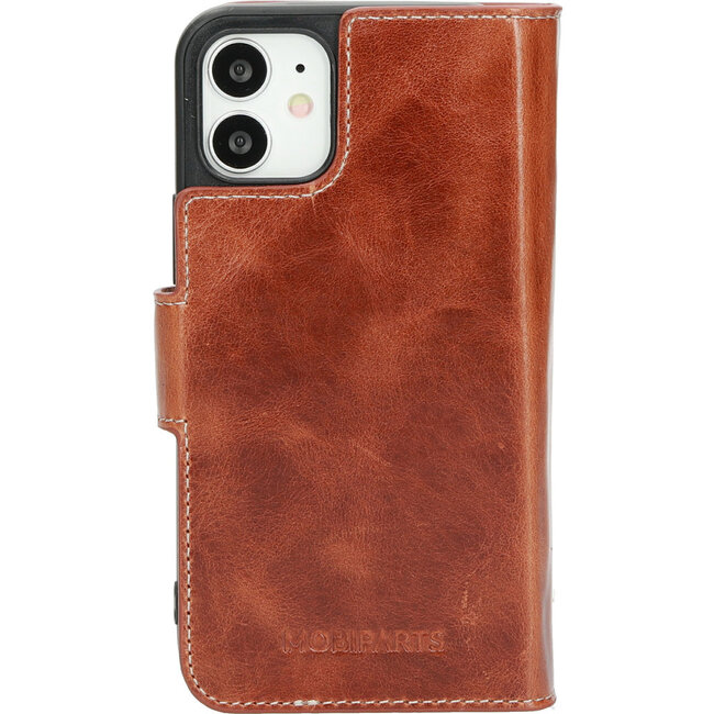 Mobiparts Excellent Wallet Case 2.0 voor Apple iPhone 12 Mini / bruin
