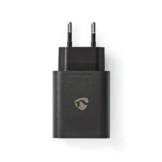 Nedis Nedis thuislader met 1 USB-C PD poort - Quick Charge 4+ - 32W / zwart