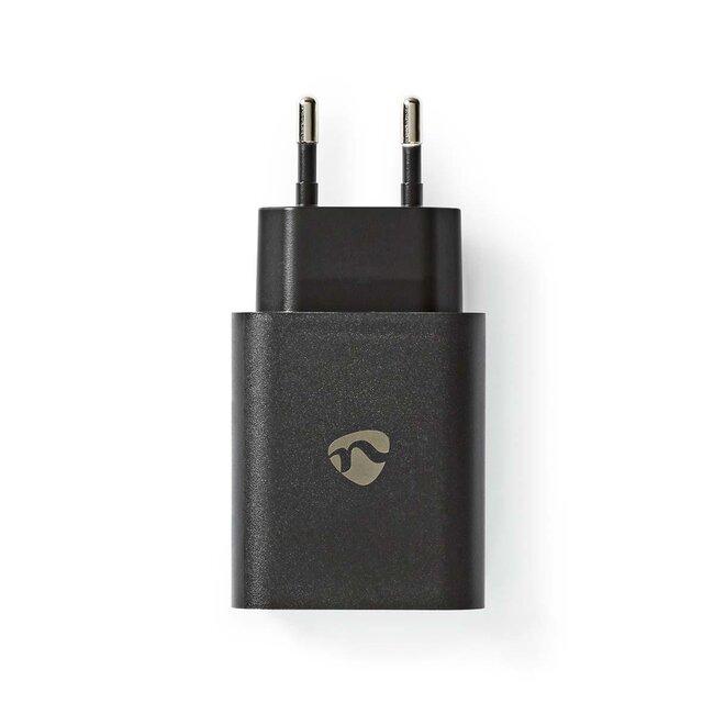 Nedis thuislader met 1 USB-C PD poort - Quick Charge 4+ - 32W / zwart