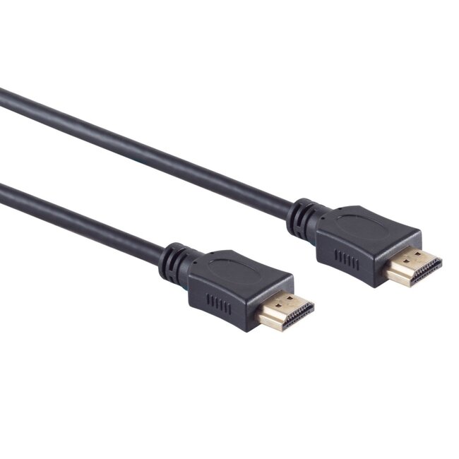 HDMI kabel - versie 1.4 (4K 30Hz) - CU koper aders / zwart - 0,75 meter