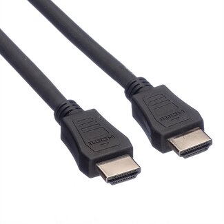Value HDMI kabel - versie 1.4 (4K 30Hz) - halogeenvrij (LSZH) en UL gecertificeerd / zwart - 1 meter