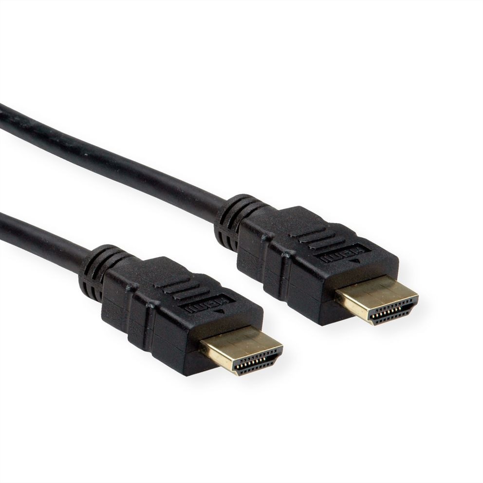 Roline HDMI Aansluitkabel HDMI-A stekker 10.00 m Zwart 11.04.5936 Afgeschermd HDMI-kabel