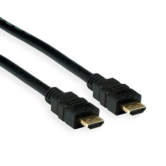 Value HDMI kabel met Semi-Lock connectoren - versie 2.0 (4K 60Hz + HDR) / zwart - 7,5 meter