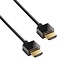 Dunne HDMI kabel - versie 2.0 (4K 60Hz) / zwart - 1 meter