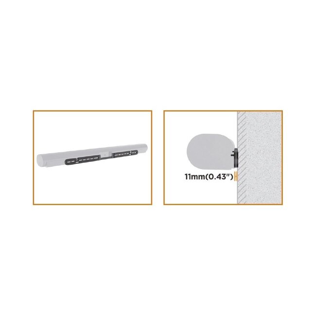 My Wall muurbeugel voor Sonos ARC / zwart