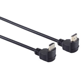 S-Impuls HDMI kabel - 90° haakse connectoren (boven/beneden) - versie 1.4 (4K 30Hz) - 1,5 meter