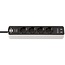 Brennenstuhl Ecolor stekkerdoos met 4 contacten, 2x USB en schakelaar / zwart/wit - 1,5 meter