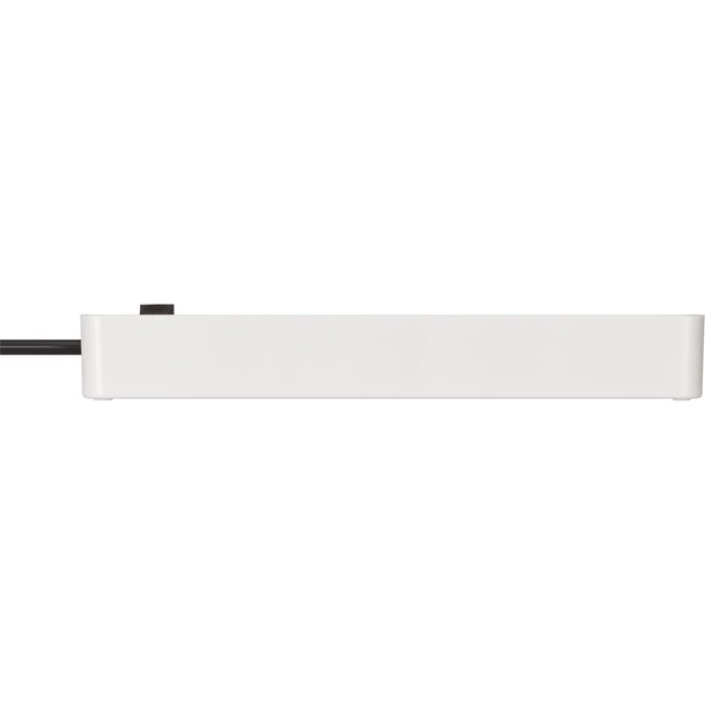 Brennenstuhl Ecolor stekkerdoos met 6 contacten en schakelaar / zwart/wit - 1,5 meter