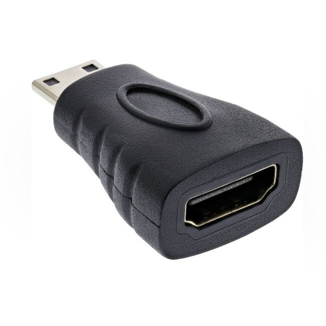 Mini HDMI - HDMI adapter - versie 2.0 (4K 60Hz) / zwart