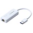 Edimax EU-4306 USB-A naar RJ45 Gigabit Ethernet LAN adapter - USB3.0 - CAT6 / wit - 0,10 meter