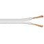 Luidspreker kabel (CCA) - 2x 0,75mm² / wit - 30 meter