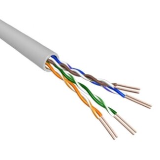 EECONN U/UTP CAT6 Gigabit netwerkkabel met flexibele aders - AWG24 - LSZH / grijs - 500 meter