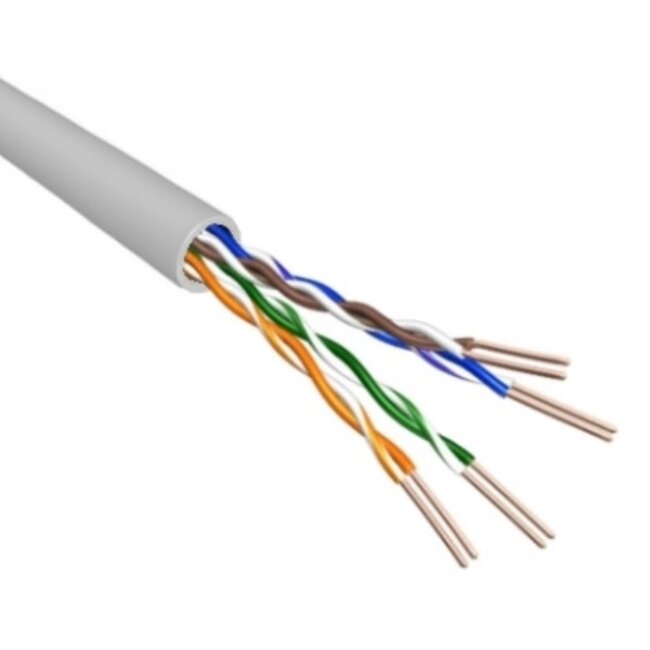 U/UTP CAT6 Gigabit netwerkkabel met flexibele aders - AWG24 - LSZH / grijs - 500 meter