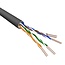 U/UTP CAT6 Gigabit netwerkkabel met flexibele aders - AWG24 / zwart - 500 meter