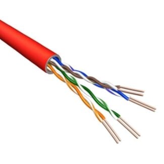 EECONN U/UTP CAT6 Gigabit netwerkkabel met flexibele aders - AWG24 - LSZH / rood - 500 meter