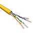 U/UTP CAT6 Gigabit netwerkkabel met flexibele aders - AWG24 - LSZH / geel - 500 meter