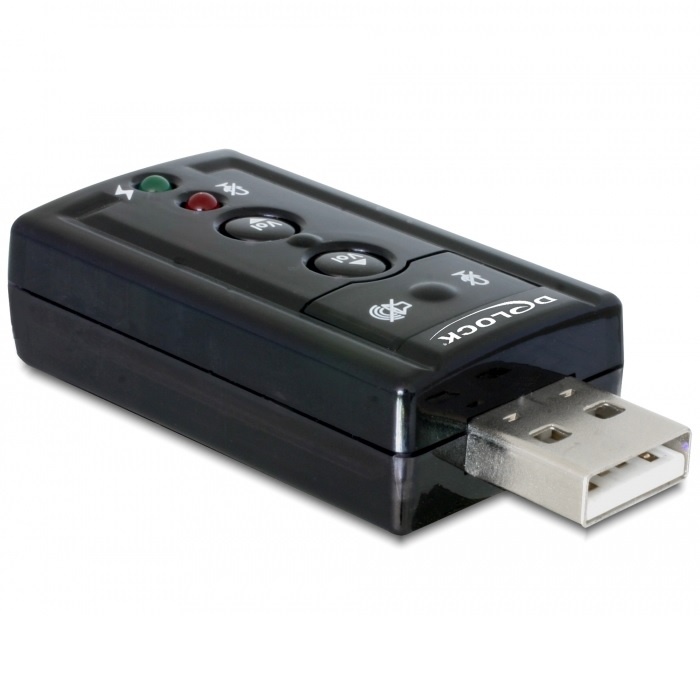 DeLOCK USB Sound Adapter 7.1 geluidskaart