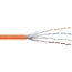 S/FTP CAT6 Gigabit netwerkkabel met flexibele aders - AWG27 / oranje - 100 meter