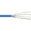 S/FTP CAT6 Gigabit netwerkkabel met flexibele aders - AWG27 / blauw - 100 meter