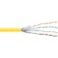 S/FTP CAT6 Gigabit netwerkkabel met flexibele aders - AWG27 / geel - 100 meter