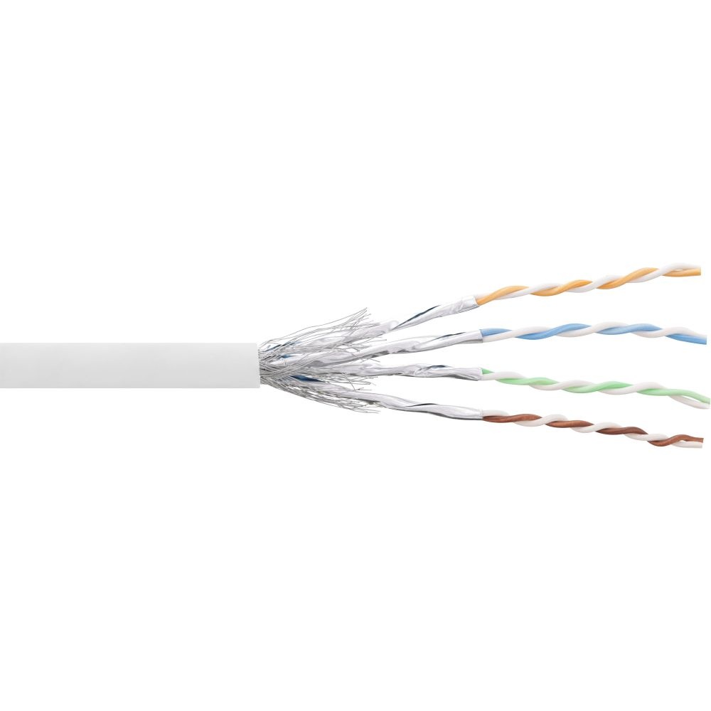 InLine 76499W. Snoerlengte: 100 m, Kabel standaard: Cat6, Kabelafscherming: S/FTP (S-STP)