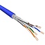 S/FTP CAT6 Gigabit netwerkkabel met flexibele aders - AWG26 - LSZH / blauw - 500 meter