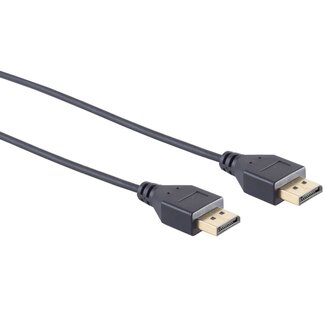 S-Impuls Dunne DisplayPort kabel - versie 1.2 (4K 60Hz) / zwart - 3 meter