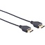 Dunne DisplayPort kabel - versie 1.2 (4K 60Hz) / zwart - 3 meter