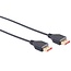 Dunne DisplayPort kabel - versie 1.4 (5K/8K 60Hz) / zwart - 1,5 meter