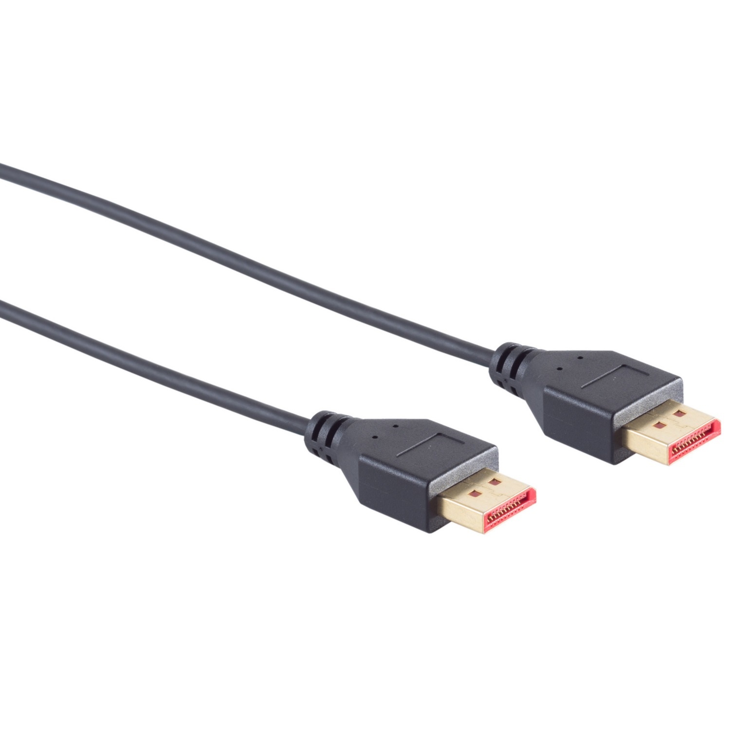Slimline DisplayPort v1.4 Kabel - 8K 60Hz - 1,5 meter - Zwart