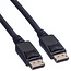 Industriële DisplayPort kabel - versie 1.2 (4K 60Hz) - TPE mantel / zwart - 1,5 meter