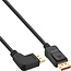 Premium DisplayPort kabel - 90° haaks naar links - versie 1.4 (5K/8K 60Hz) / zwart - 2 meter