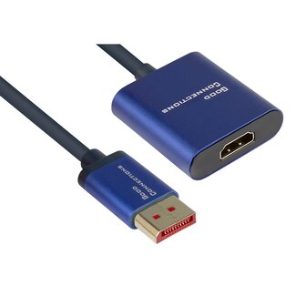 Good Connections SmartFLEX DisplayPort naar HDMI adapter - DP 1.4 / HDMI 2.0 (4K 60Hz + HDR) - 0,20 meter