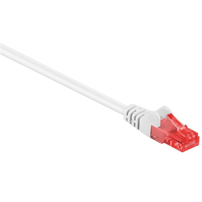 U/UTP CAT6 Gigabit netwerkkabel / wit - PVC - 0,25 meter