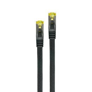 Nedis PYTHON S/FTP CAT7 10 Gigabit netwerkkabel / zwart - LSZH - 0,25 meter