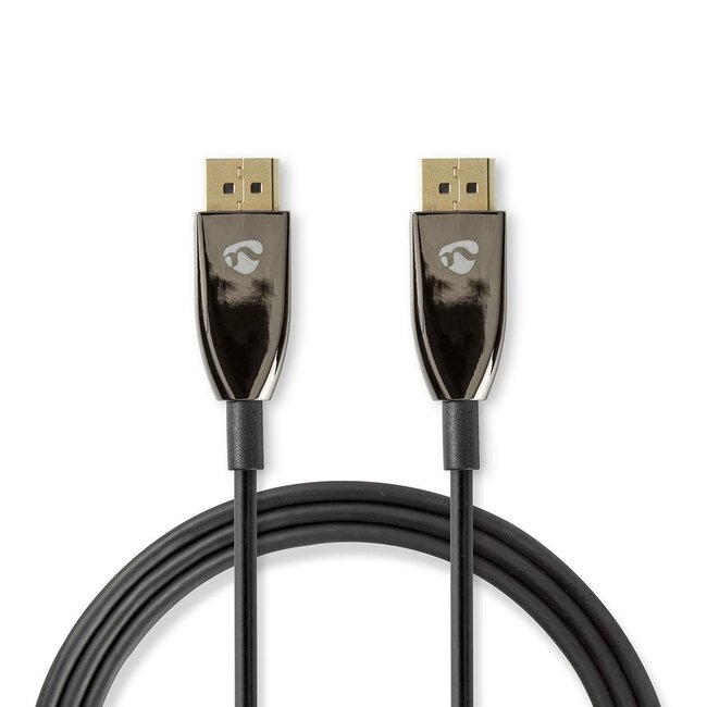 Nedis DisplayPort Active Optical Cable (AOC) - versie 1.4 (5K/8K 60Hz) / zwart - 50 meter