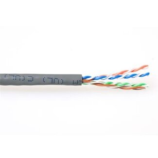ACT U/UTP CAT6a 10 Gigabit netwerkkabel met flexibele aders - AWG24 - PVC / grijs - 305 meter