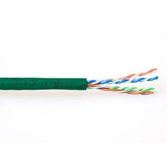 ACT U/UTP CAT6a 10 Gigabit netwerkkabel met flexibele aders - AWG24 - PVC / groen - 305 meter