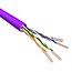 U/UTP CAT6a 10 Gigabit netwerkkabel met flexibele aders - AWG24 - LSZH / paars - 500 meter