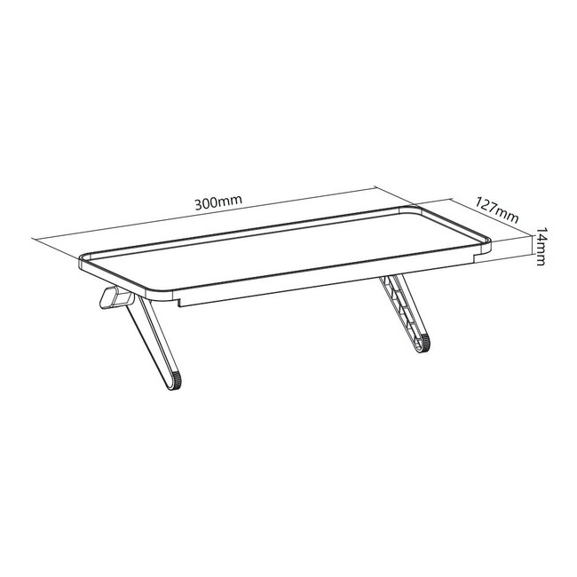 My Wall multi-functionele plank voor boven schermen / medium